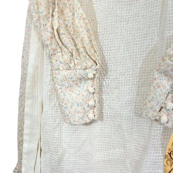 NWT Vintage Gunne Sax Jessica Mcklintock Prairie Maxi Dress Size 7 - Picture 6 of 8